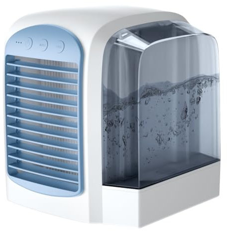 Breeze Box Portable Air Conditioner with Water Tank, Desktop Cooler with Ice Mist and Fast Cooling | Mini Air Conditioner for Home and Office