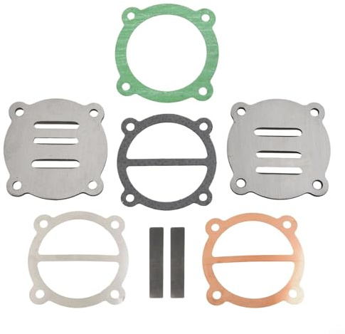 Ensemble de plaques de valve de cylindre de compresseur d'air, 62 mm, joint de rechange en métal et kit d'accessoires de montage de pompe à air, compatible avec la réparation de culasse d'air de
