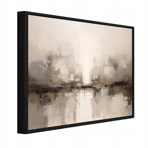 WallArena Leinwand Bilder Abstraktion 100 x 70 cm | Format: 100 x 70 cm (BxH) - einteilig auf Canvas Leinwand mit Rahmen. Das, Aufhängefertig: Das moderne Wandbild ist