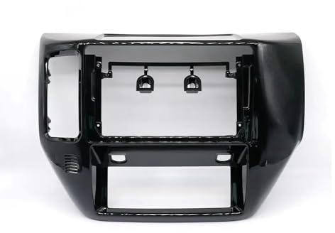 Façade d'autoradio Cadre Radio Kit D'adaptation De Façade pour Autoradio Android 9 Pouces Compatible avec Nissan Patrol V5 Y61 (2011-2015).(UV Black -LHD)