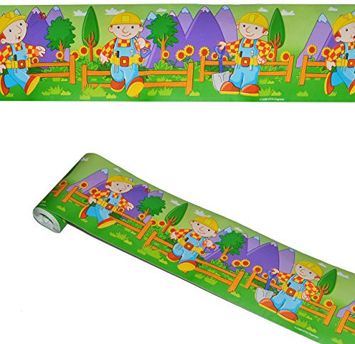 alles-meine.de GmbH 5 m Bordüre/Wandtattoo - selbstklebend - Bob der Baumeister - Wandsticker Aufkleber Kinderzimmer - Baustelle - für Jungen Borte Wandbordüre Tapetenbordü..
