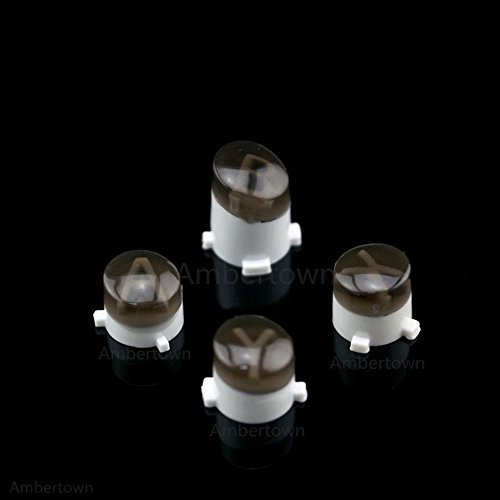 Bullet Buttons ABXY Mod Kit Levers Joystick for Xbox One S Slim Elite Controll Replacement (Clear Gray)
