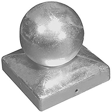 DMX - Pfostenkappe Pfostenabdeckung mit Kugel Feuerverzinkt - DKK - 70x70x1,0