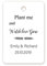 100 Stück personalisiert 40mmx60mm Geschenkanhänger - Plant me and Watch love grow - Hochzeit/Party Gastgeschenk,Sukkulente Pflanzen/Blumensamen Etiketten,Babyparty Anhängeetiketten - Tag 027