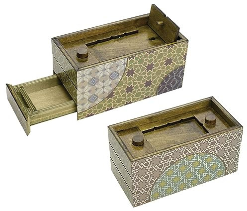 Philos 5528 - Secret Box Summer, Rätselbox, Geschenkbox, Puzzlebox, Trickspiel aus Holz