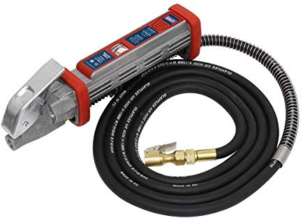 Sealey SA372 Tyre Inflator with 2.7M Hose & Clip-On Connector