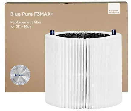 BLUEAIR Blue Pure 311i+ Max Genuine Replacement Filter, Blue Pure F3MAX+, fits Blue Pure 311i+ Max Air Purifier