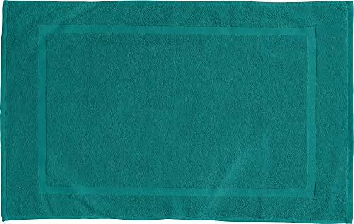 REDBEST Duschvorlage, Badteppich Chicago smaragdgrün Größe 50x80 cm - extra dick, weich, saustark und strapazierfähig (weitere Farben)