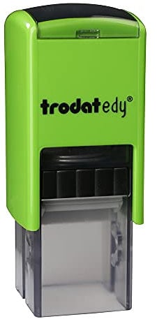 Trodat edy FIX Motivationsstempel für Lehrer und Pädagogen, Stempelset zum Motivieren – 1 Motiv Pinguin AUßERGEWÖHNLICH, Deutsch, Gehäuse Grün, Abdruck Grün, Selbstfärbend, 20 x 20 mm