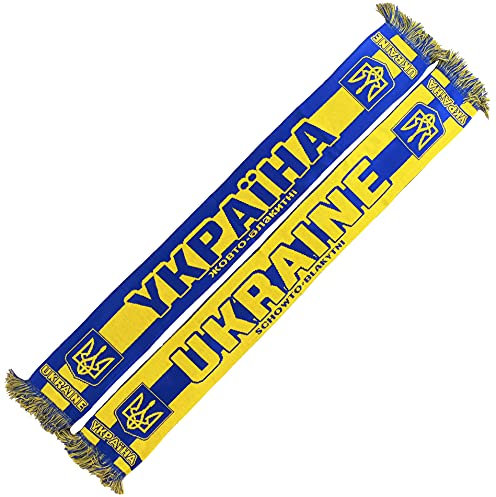 Generisch UKRAINE Schal (Strickschal), für Europameisterschaft, Fußballschal, Kult-Schal, Souvenirschal