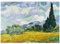 MyPuzzle Wheat Field with Cypresses (1889) by Vincent Van Gogh - Premium 1000 Teile Puzzle - MyPuzzle Sonderkollektion von Æpyornis