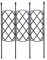 Panonw Treillis de jardin en fer noir, 60 x 46 cm, grand treillis de jardin en métal avec revêtement noir, panneaux décoratifs en treillis pour jardin, pots, tiges d'escalade, tiges de vigne