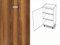 Premium-Ambiente AGRA657 Unterschrank 1-türig 2 Fachboden Softclosing eingelassener Griff EURODEKOR®(Breite 60cm - Anschlag Links, 36 Lincoln Nussbaum)