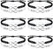 Adramata 12-teiliges Freundes Armband Infinity Yinyang Freundschafts Armband Passende geflochtene verstellbare Armbänder für Freundes Paare