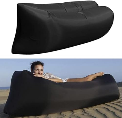 AllForYou Aufblasbare Liege Sleeping 441 £ Lounge Stuhl Air Sofa Hängematte für Swimmingpool Anti-Air Lecking Pouch Couch Stuhl im Freien