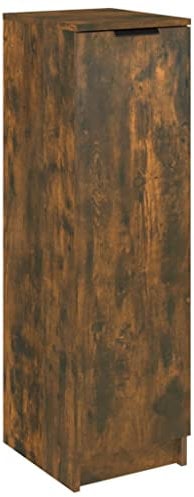 vidaXL Schuhschrank Schuhregal Schuhablage Schuhständer Schuhaufbewahrung Schuhtruhe Schuhorganizer Flurschrank Räuchereiche 30x35x100cm Holzwerkstoff