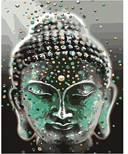 YSCOLOR Fantasy Statue Buddha Diy Malen Nach Zahlen Kits Anfänger Ölgemälde Kunst Für Zuhause Wohnzimmer Wanddekoration Geschenk 40X50cm