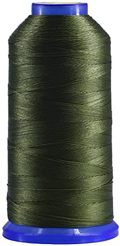 Selric [1700 Yards / 26 Colors Available] Tex 70 Bonded Nylon Thread for Leather Sewing 210D/3 T70#69 Heavy Duty Polsterfaden for Leather and Other Heavy Fabric (Olive Green)