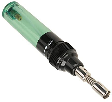 Fer à souder à gaz, portable sans fil 8 ml rechargeable au gaz butane chalumeau fer à souder outil de stylo de soudage 1300 ℃(Vert)