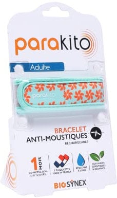 PARAKITO Bracelet Anti-Moustiques Rechargeable Etoiles adulte