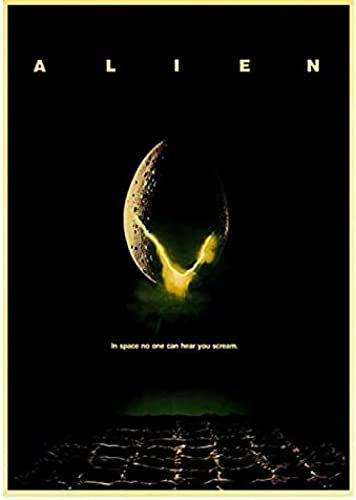 Poster Alien Poster Vintage Filmplakat Kunst Wandbilder Poster Und Drucke Leinwand Malerei Home Decor 50X70Cm Kein Rahmen