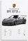 LADV 911 GT3 RS Statistik-Poster, Motiv: Rennsportwagen, dekoratives Gemälde, Leinwand, Wandkunstwerk, Bild, 30 x 45 cm, Grau