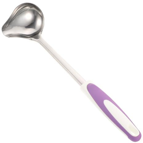 Amosfun Cuillère Louche En Acier Inoxydable Garniture En Métal Décor Crème Petite Louche Louche À Sauce Avec Bec Verseur Fourniture De Cuisine Accessoire Pour La Maison D'Eau De