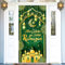 DPKOW Ramadan Deko Hosgeldin Ramazan Banner, Stoff Ramadan Banner für Eid Ramadan Tür Wand Dekoration, Hosgeldin Ramazan Tür Banner Ramadan Foto Hintergrund Dekoration Drinnen Draußen, 185 * 90cm