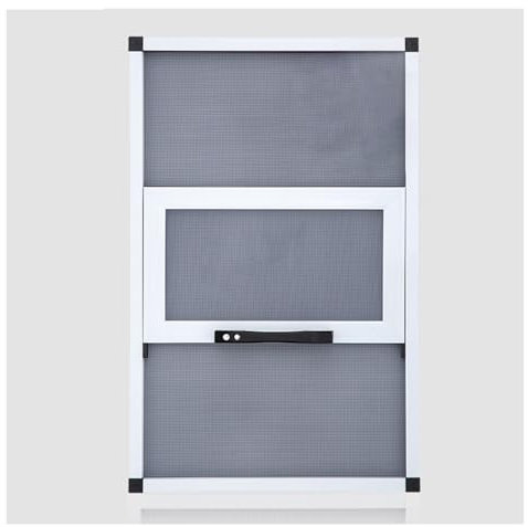 Zanzariera estensibile telaio alluminio Zanzariere regolabili per finestre di casa, zanzariere di ricambio con telaio in alluminio, telai bianchi e rete per finestre con zanzariera a rombi, installazi