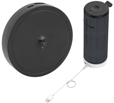 Station de Chargement Power Up pour UE Boom 3/Megaboom 3/Blast/Megablast, Station de Chargement de Remplacement avec Port USB Supplémentaire et Câble USB (Black)