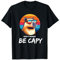 Retro Capybara Capy Lover Apparel - Unisex Erwachsene T-Shirt - Schwarz - S - U-Ausschnitt - Cartoon - Retro - Klassisch - Tierhumor, Retro-Stil, Entspanntes Design, Hochwertige Verarbeitung