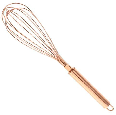 IMIKEYA Batidor De Manual Dorado De Acero Inoxidable. Suministro De Batidor De Salsa Batidor De De Alambre Batidor Fácil Batidor De Cocina Huevo Manual Rose Gold