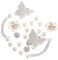 Aiyraa 20 Stück Crocs Schuhanstecker, Jibbitz Crocs Charms, Clogs Anstecker Blumen, Schuhanhänger Deko Schmuck, PVC Schuh Charms für Mädchen, Jungen, Frauen, Abnehmbare Clog Dekoration Zubehör