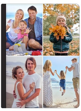Personalised Case Compatible for All Apple iPad Models iPad 10th (Gen) 10.9, 9th (Gen) 10.2, 8th (Gen) 10.2-inch, 7th (Gen) 10.2, 6th (Gen), 5th (Gen) 9.7, iPad Air (4 Pics) Collage Layout