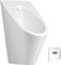 Urinal aus Edelstahl 304, automatisches wandmontiertes Badezimmer-Urinal für Männer, Urinale mit Sensor für Haushalt/Gewerbe, intelligente Spülung für Herrentoilette,White