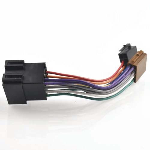 FDWPJYO Adaptateur ISO d’autoradio Câble de Conversion étendu pour Peugeot 106 206 306 307 405 406 607