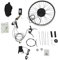 E-Bike Conversion Kit Front Wheel 36V 500W Elektrofahrräder Umbausatz Vorderrad 24 Zoll mit LCD Display,Pedalsensor,für Snowbikes Elektrofahrräder und Elektromotorräder