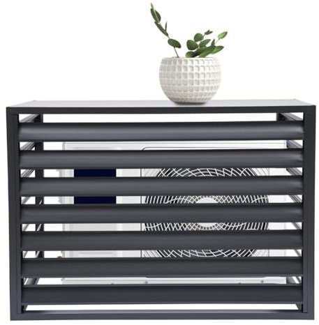 DVTFRUI Metallkomposter Mülleimer Sichtschutzwände Zaunpaneele Design für Klimaanlage und Mülleimer Überdachung Poolausrüstung Überdachungsplatten,110x80x60cm