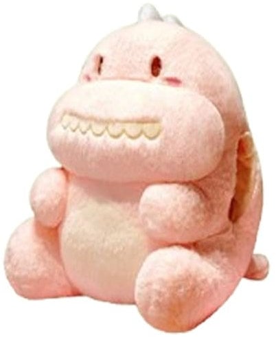 KUKUShining Dinosaur Plush, Children's Soft Cuddly Animal Dolls Hand Warming Dinosaurs Plushie Toy Hugging Pillow for Warming(Pink)