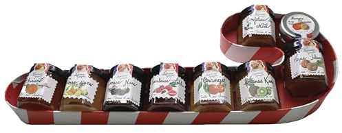 Lucien Georgelin Coffret Cadeau Canne à Sucre 404g | Assortiment de mini confitures