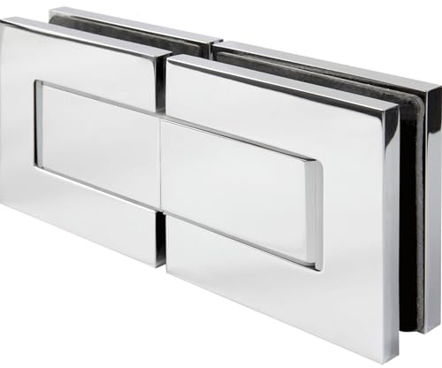 Dorma-Glas Duschtürband Morano S1 XL 180 Grad Ganzglas Duschtürscharnier, Messing glanzverchromt