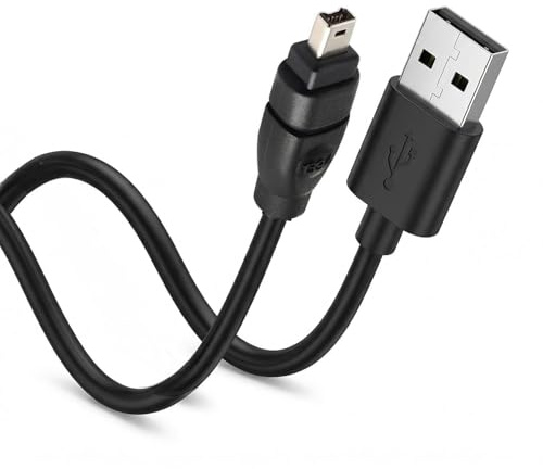 Firewire 400 auf USB Kabel, IEEE 1394-a 4 Pin auf USB 2.0 Adapterkabel | 4 Pin auf USB A männlich zu männlich, 400Gbps, i.Link DV-Kabel, für Camcorder zu Computer Laptop externe Festplatte, 1,8 m