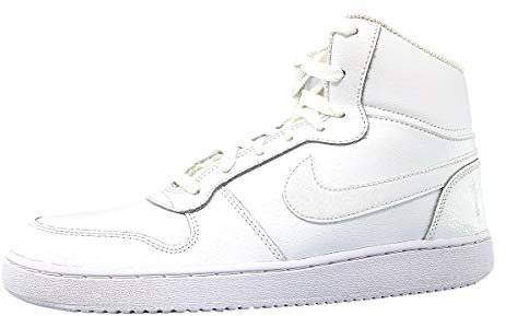Nike Ebernon Mid, Zapatillas sin Cordones Hombre, Blanco (White/White 100), 45.5 EU