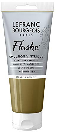 Lefranc Bourgeois Flashe Acrylique Tube 80ml Bronze Iridescent