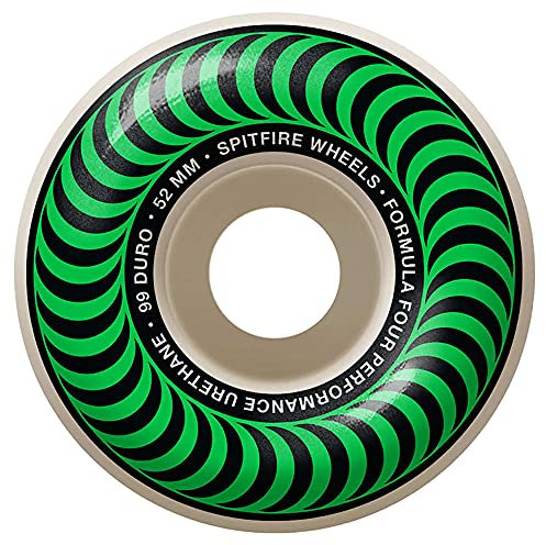Spitfire Formula Four Classics 99 Skateboard, grün, 52 mm