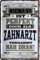 WOGEKA ART Retro Blechschild - Niemand ist perfekt, doch als Zahnarzt - witziger Spruch als Geschenk-Idee zum Geburtstag Weihnachten Dekoration 20x30 cm Vintage-Design Metall 2209