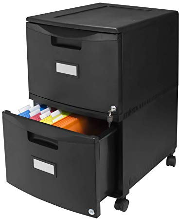 Storex 61312C01C Aktenschrank, 1 Stück, schwarz