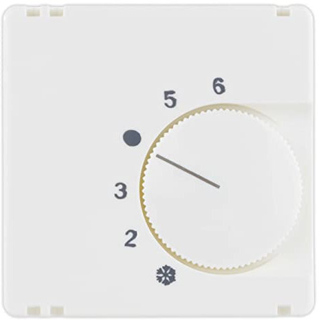 REV Abdeckung für Heizungsregler, Bedienfeld Thermostat Heizung, Weiss, Heizung (Wechselkontakt)