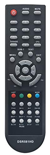 ALLIMITY DSR581HD Fernbedienung Ersetzt für Schwaiger Digital Satellite Receiver DSR 581 HD