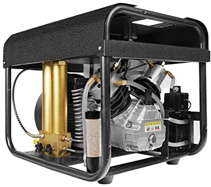 Compressore d'aria TUXING PCP,sistema di raffreddamento ad acqua e ventola integrato,filtro a doppia filtrazione,versione con arresto automatico,per bombole da sub per bombole di paintball (TXEDT032)